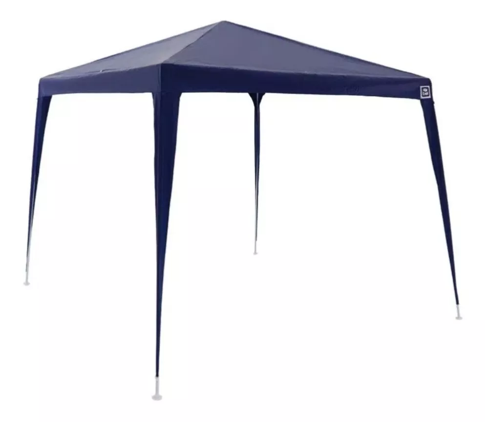 Tenda Gazebo Azul Polietileno 3x3 Metros Desmontável Belfix