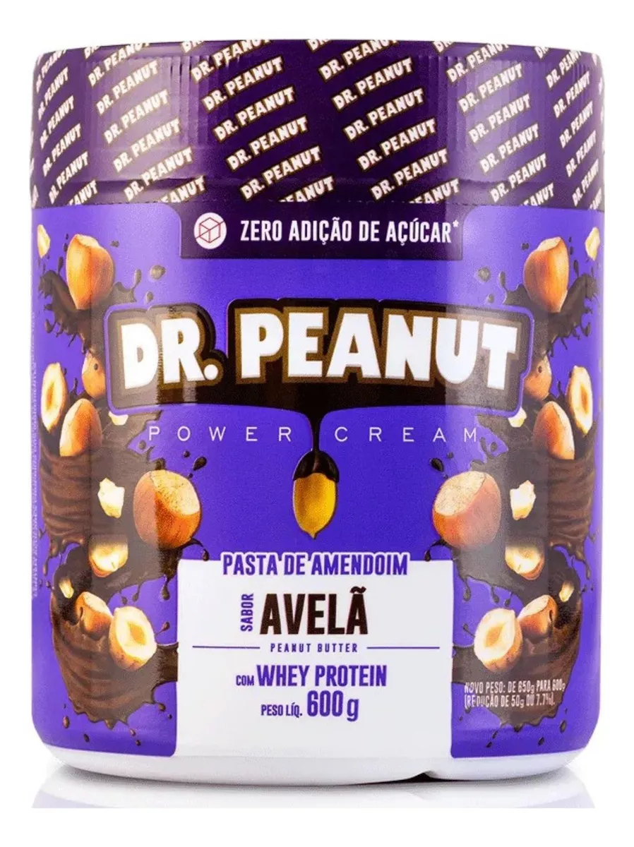 Pasta de Amendoim com Whey Protein Dr Peanut - 600g