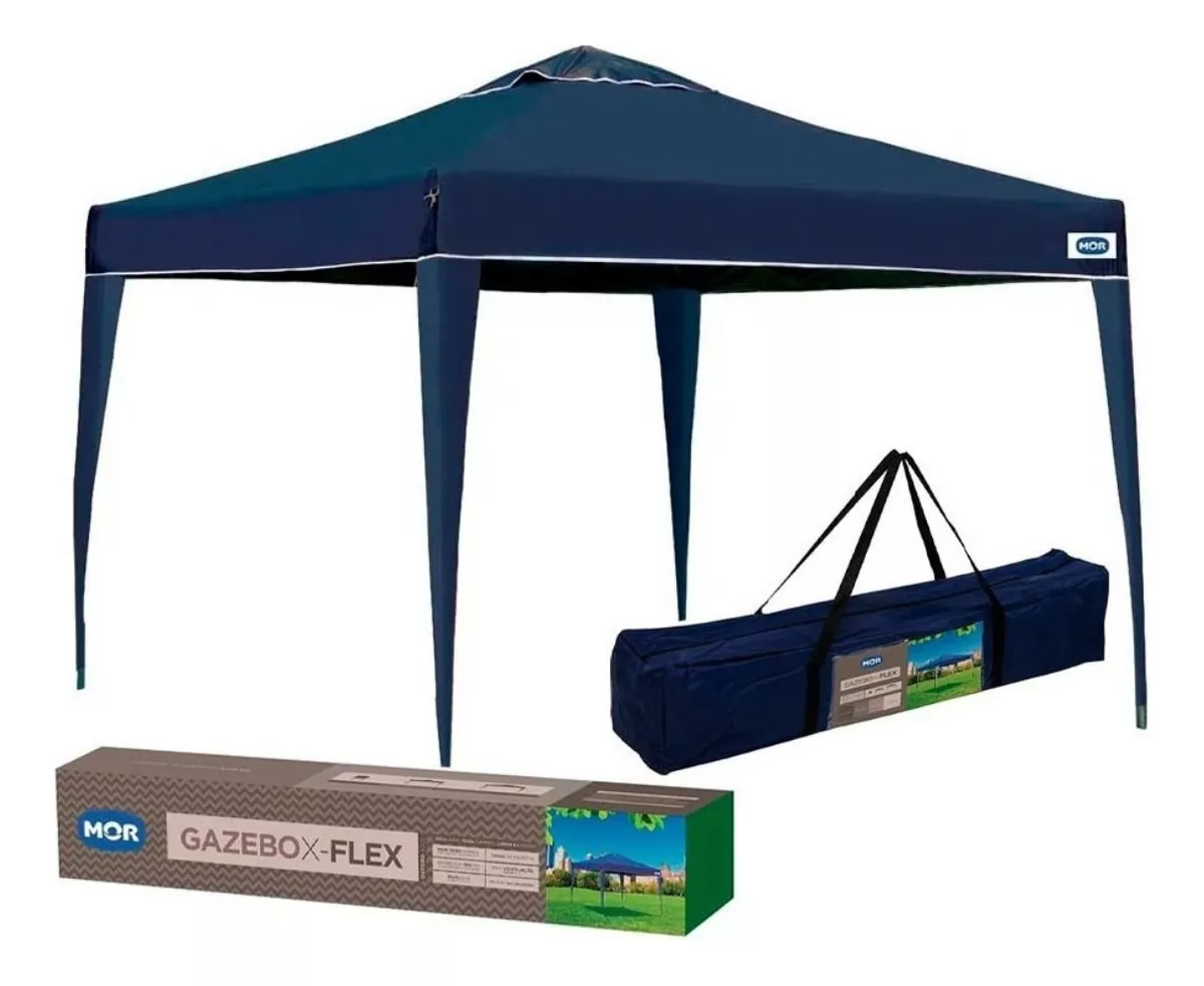 Tenda Sanfonada Praia Mor 3x3 Gazebo + Bolsa X-flex Oferta