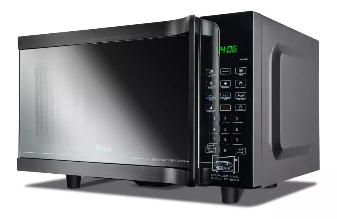 Micro-ondas Flat Pmo28tf 28 Litros 1400w Preto Philco 127v