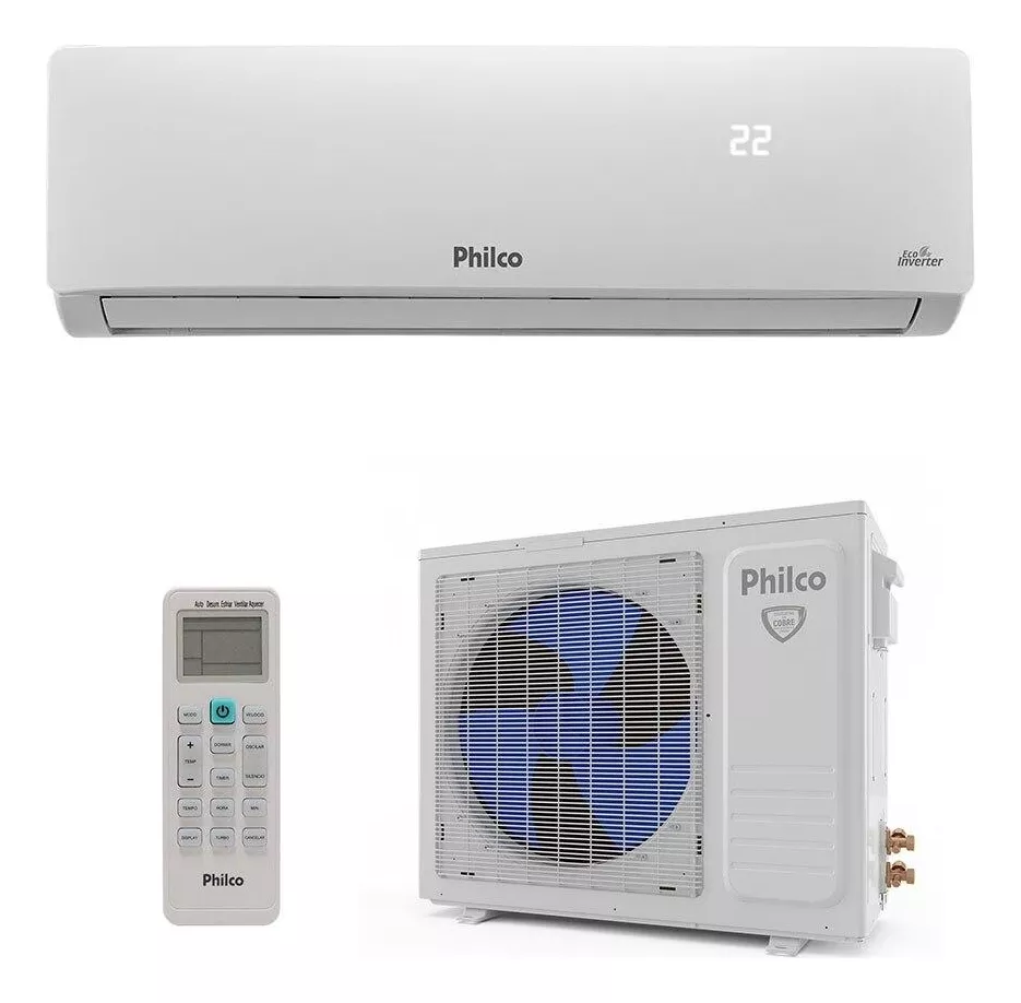 Ar-condicionado Split Inverter 24000 Btus Philco Frio 220v Cor Branco