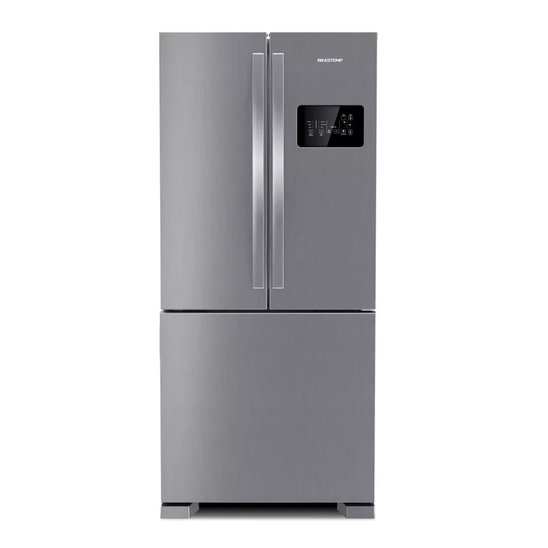 Geladeira Frost Free Side Inverse Inox Bro85ak Brastemp 220v