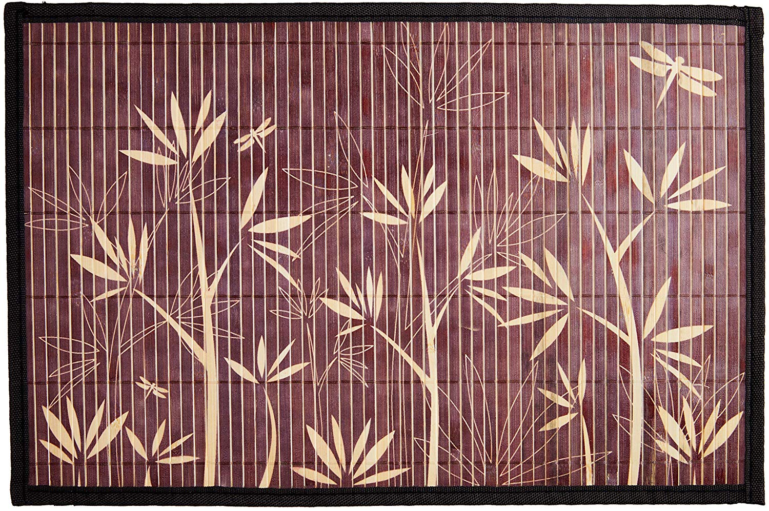  Lugar Americano Bamboo Floral 30x45 Mimo Style Marrom 