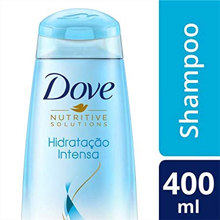  Shampoo Dove Hidratação Intensa com infusão de oxigênio 400 ML, Dove, Branco 