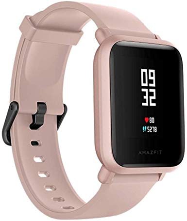 Relogio Xiaomi Amazfit Bip Lite rosa Smartwatch, Android iOS