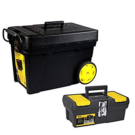 Stanley , STKIT302713013 Combo armazenagem Caixa Contractor 53 litros e Caixa de Ferramentas 13"