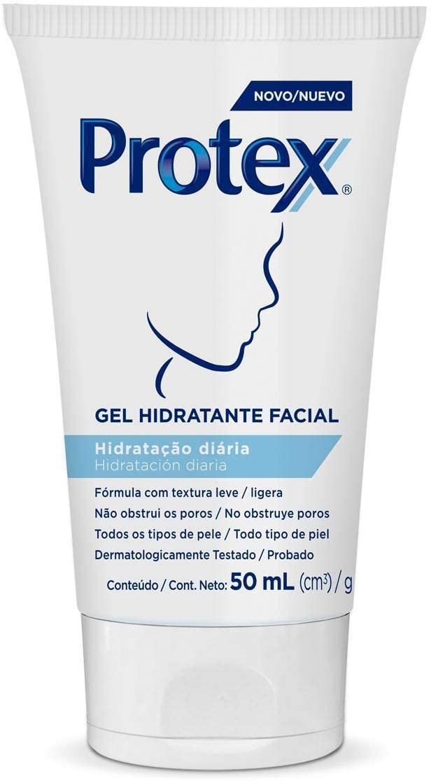 2 Unidades Gel Hidratante Facial Protex Hidratação Diária 50ml