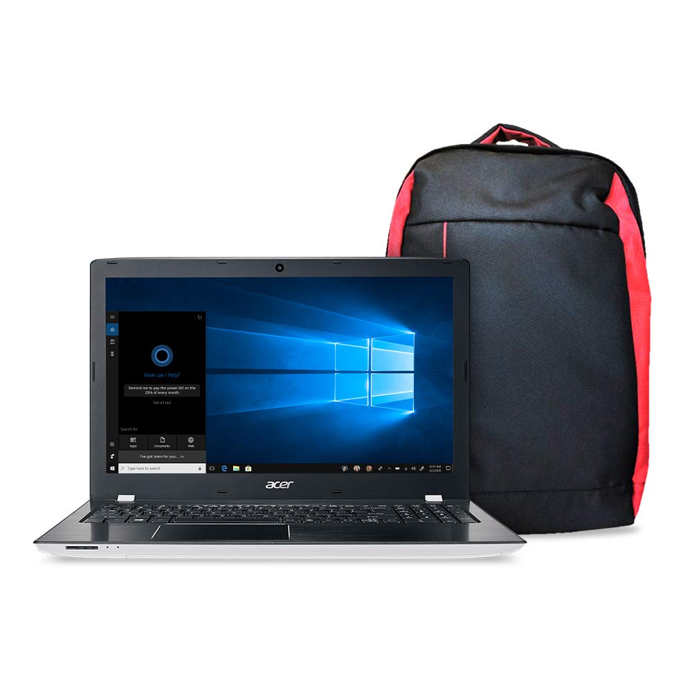 Kit Notebook Aspire E + Mochila Nitro, Aspire E5-553G-T4TJ, AMD A10 Quad Core 9600P, 4GB RAM, HD 1TB, AMD Radeon R7 M440 com 2 GB GDDR3, tela 15.6", Windows - Branco