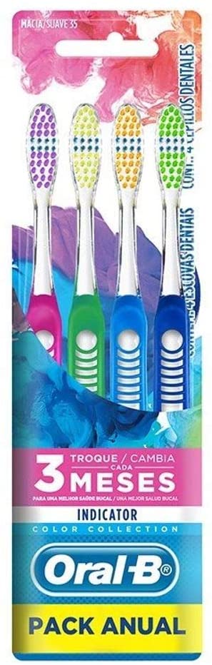 Oral-b Escova Dental Indicator Colors 35 - 4 Unidades
