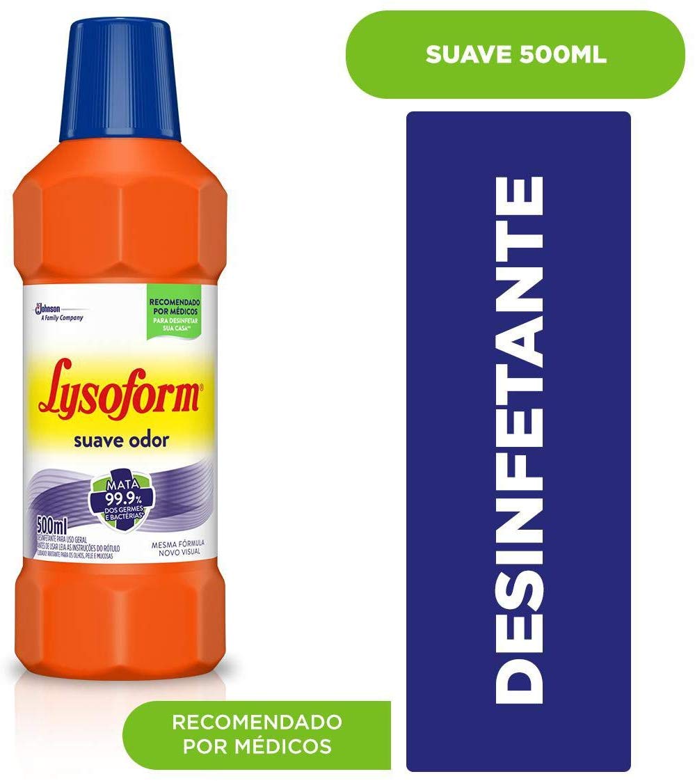Desinfetante Bruto Suave Odor 500 ml, Lysoform