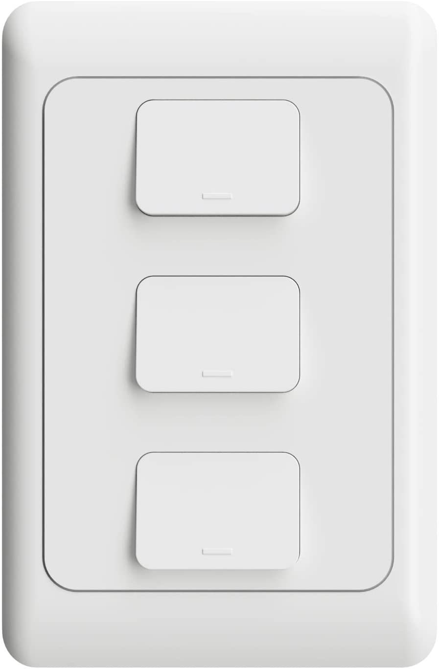 Interruptor Inteligente WiFi AGL - 03 teclas - Compatível com Alexa - Branco