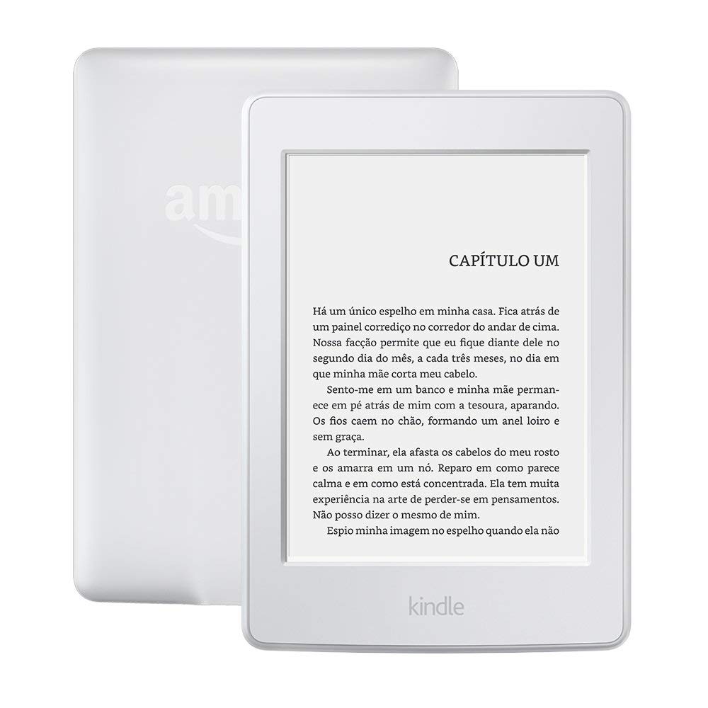 Kindle Paperwhite Wi-Fi (Branco), iluminação embutida, tela de 6" sensível ao toque de alta definição
