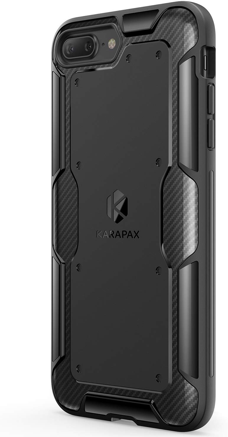 Capa para iPhone 7/8, Anker Karapax Shield+, Proteção Nível Militar, Anti-riscos, Suporta Carregamento Wireless, Preto