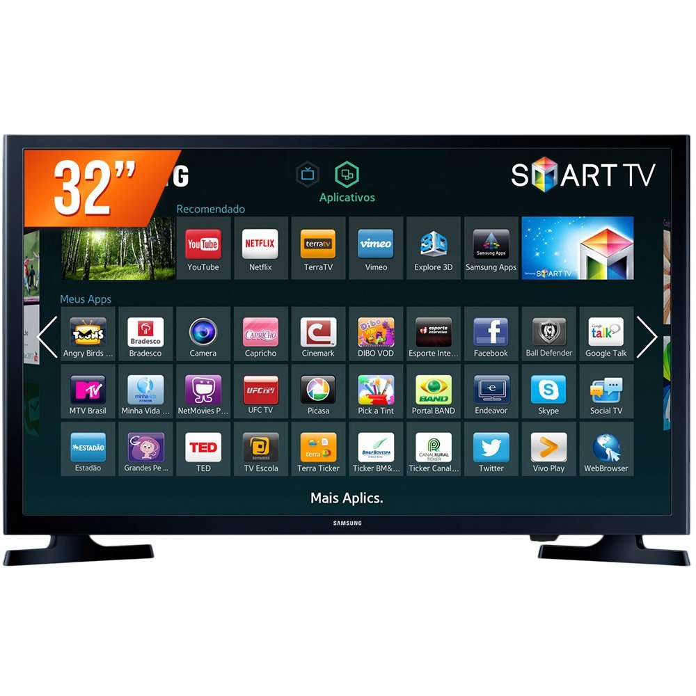 Smart TV Led 32'', Samsung HG32NE595JGXZD, Preto