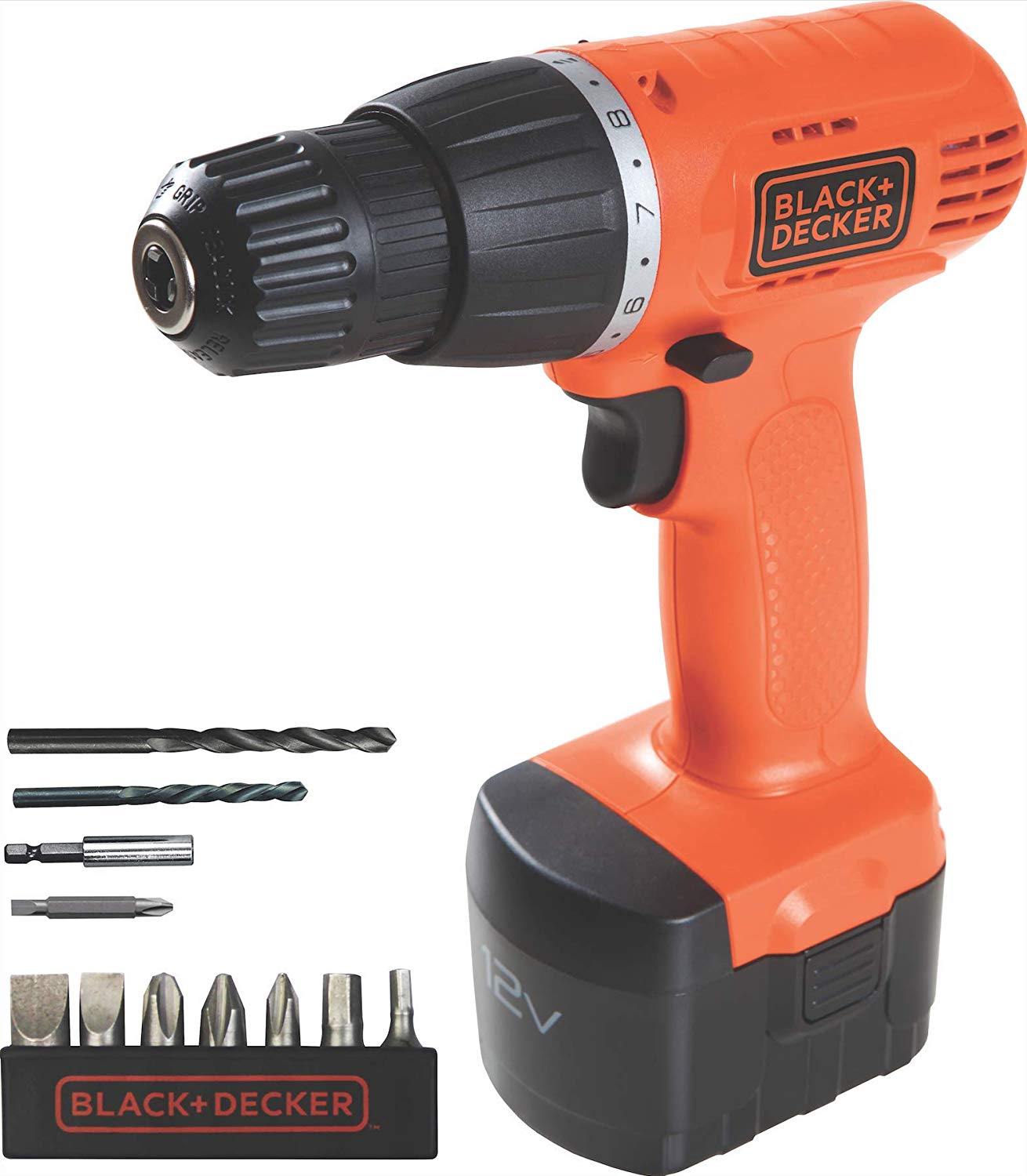 Parafusadeira/Furadeira 12V com Maleta, Black+Decker