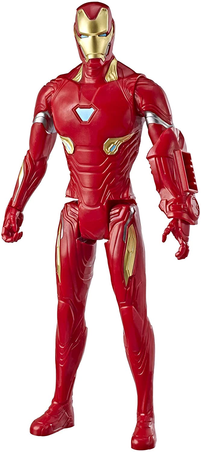Boneco Titan Hero 2.0 Homem de Ferro, Avengers, Vermelho/Amarelo