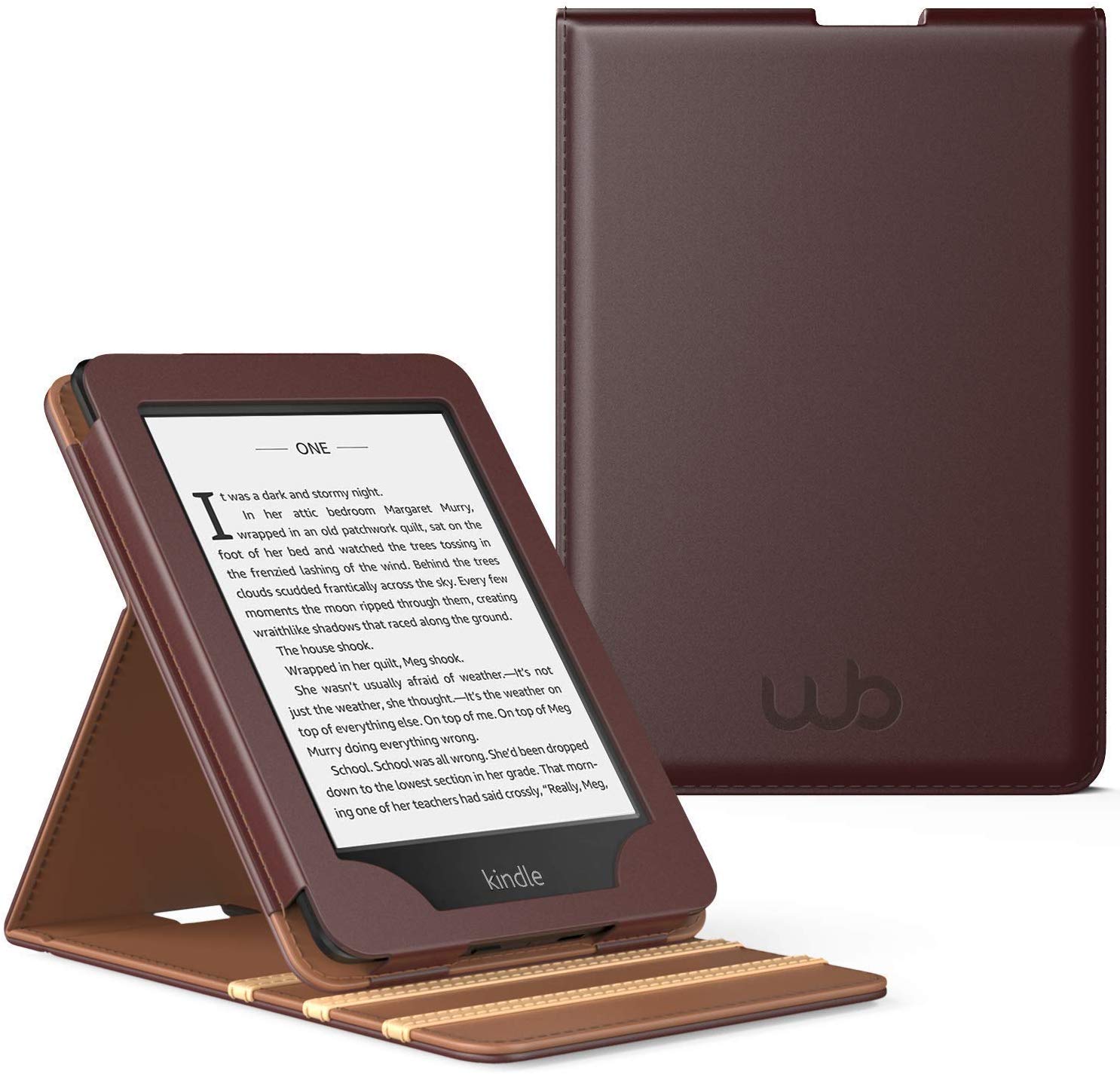 Capa Novo Kindle Paperwhite a prova D'água WB ® Premium Vertical Auto Hibernação - Marrom