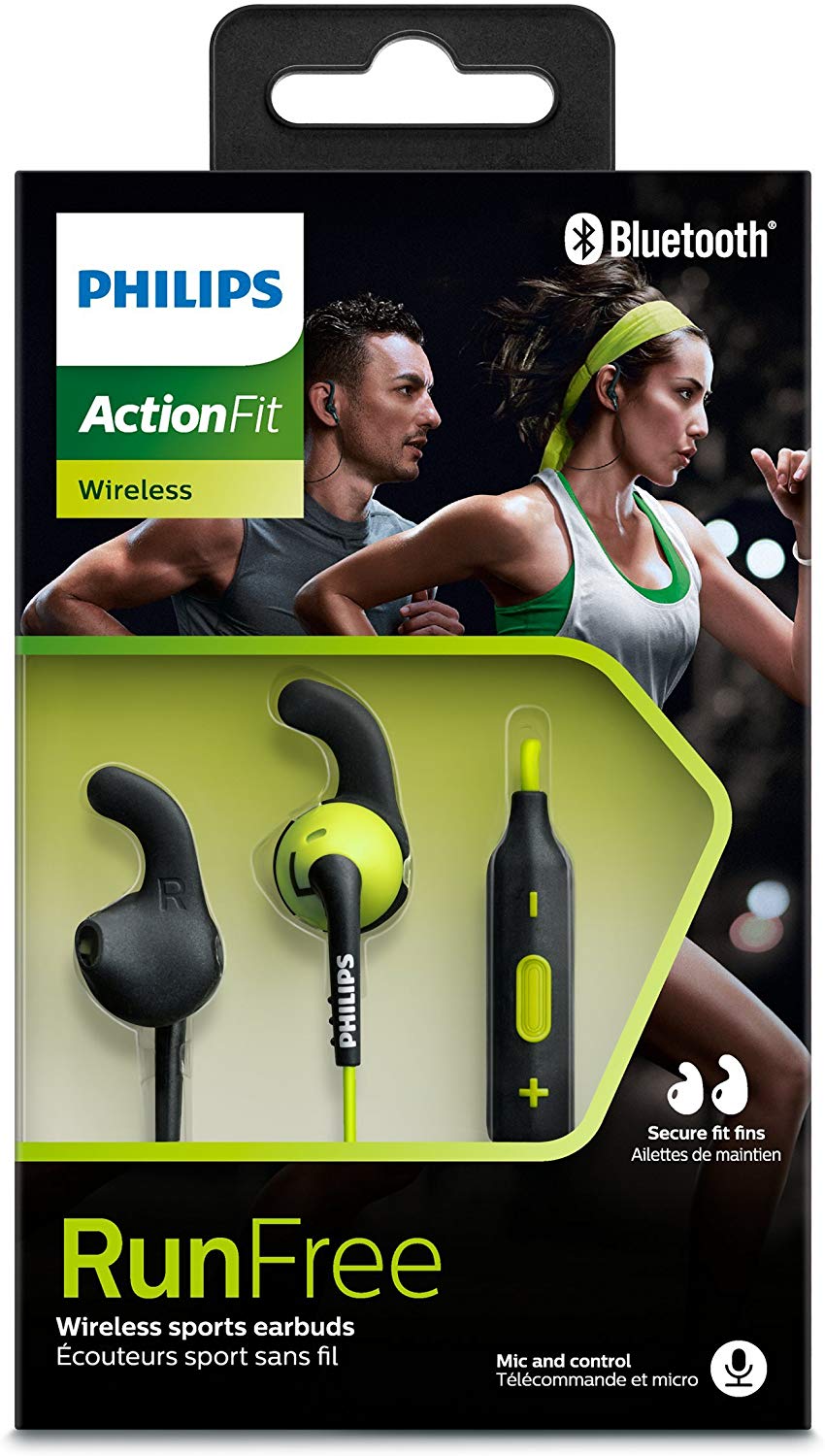 Fone Sport Sem Fio, Bluetooth Action Fit In Ear Resistente Ao Suor, Philips, SHQ6500Cl/00