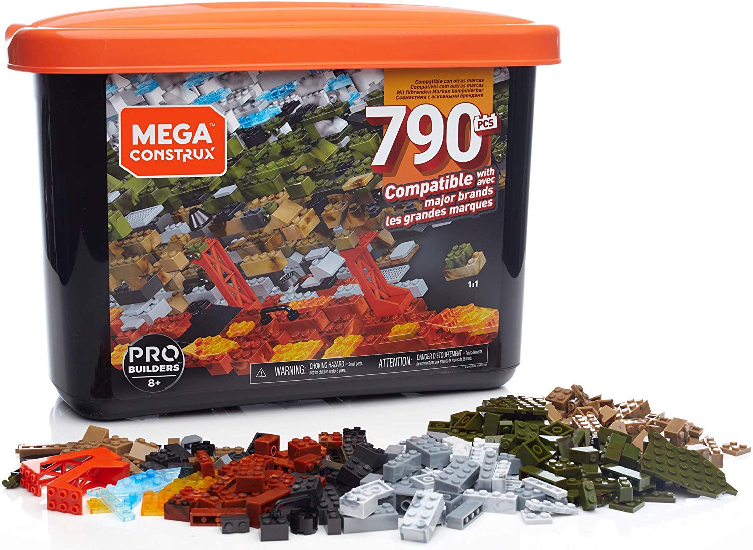 Caixa Pro 790, Mega Construx, Mattel, Multicolorido Mattel Multicolorido