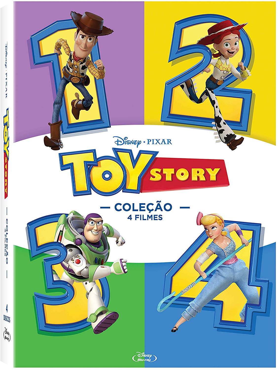 Blu-ray Coleção Toy Story - 4 Discos