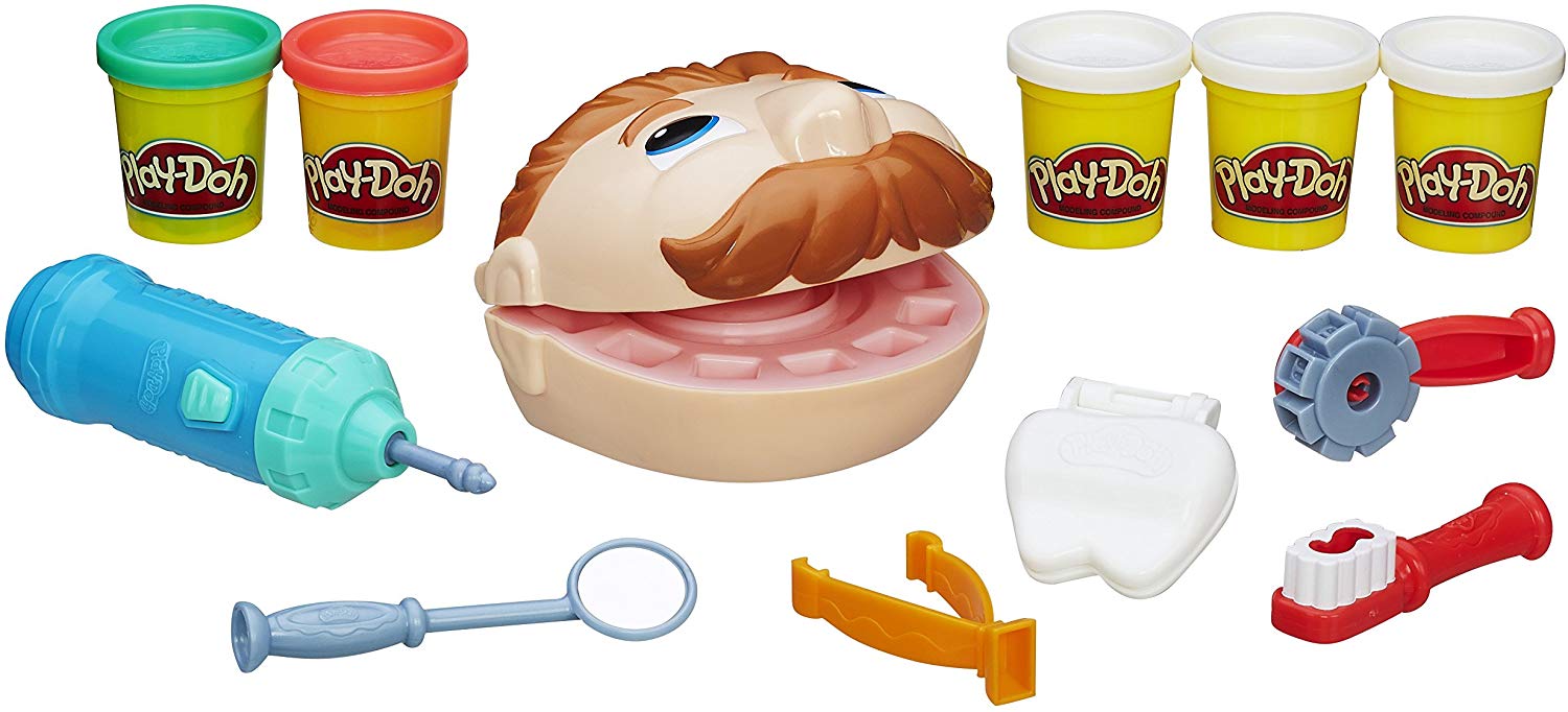Brinquedo Conjunto Play-Doh Dentista Hasbro Bege/Marrom