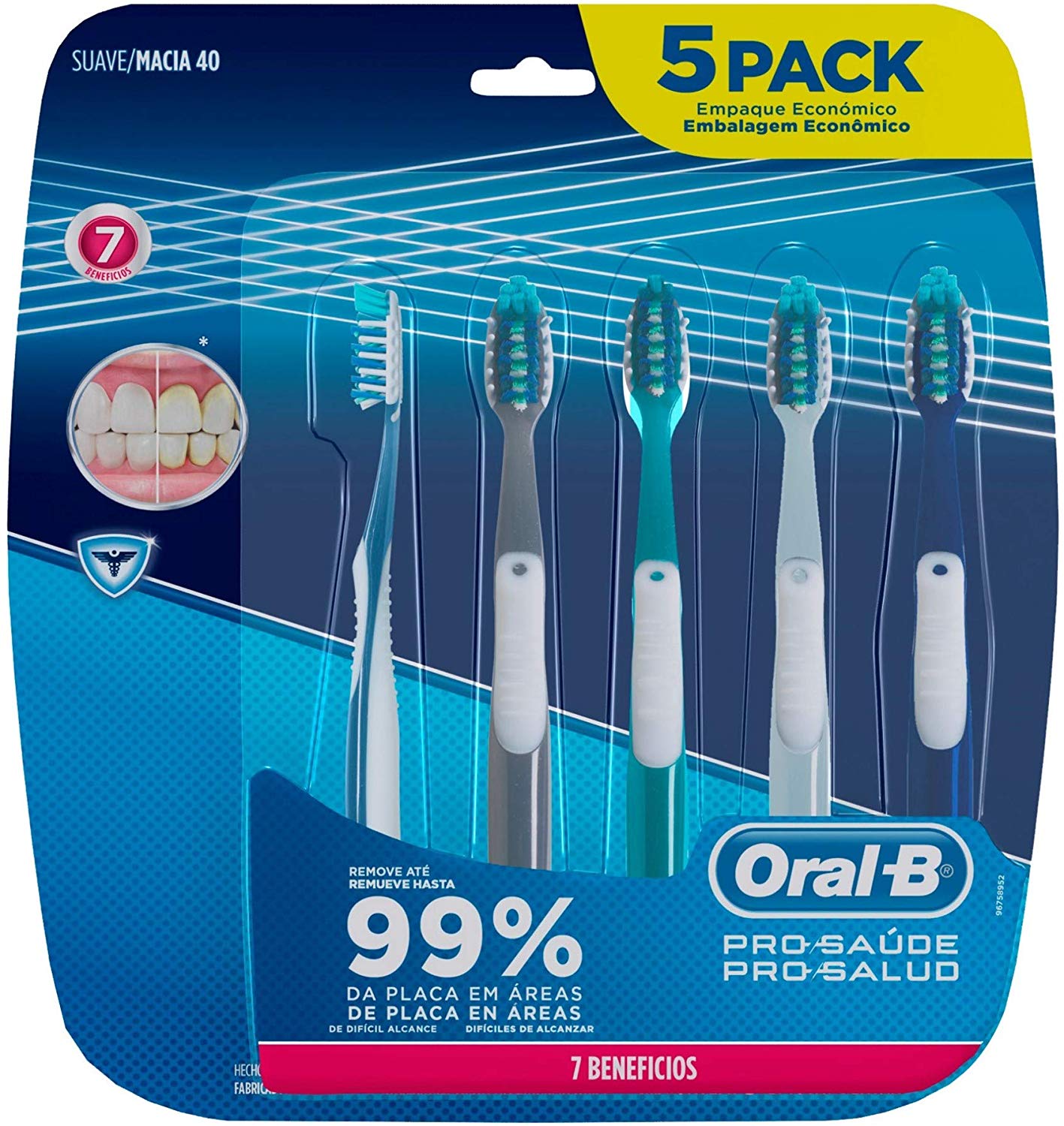 Escova Dental Oral-b Pro-saúde 7 Benefícios, 5 Unidades - Marketplace