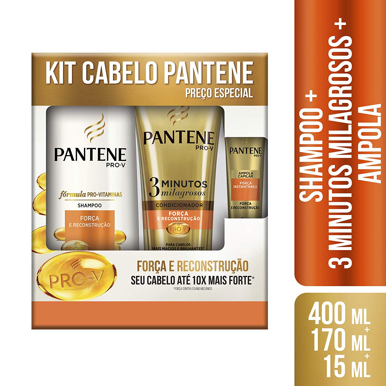 Kit Pantene - Força e Reconstrução