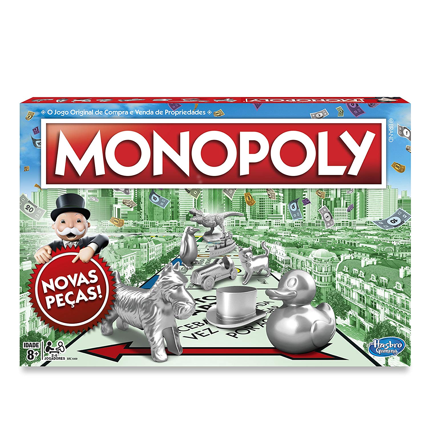 Jogo Monopoly Hasbro Verde/Vermelho