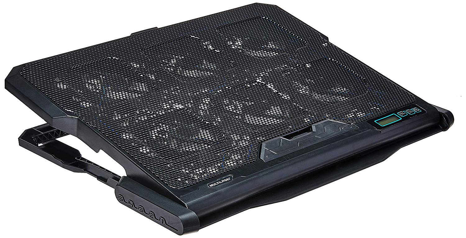 Base para Notebook Multilaser Hexa com 6 Coolers até 17 - AC282