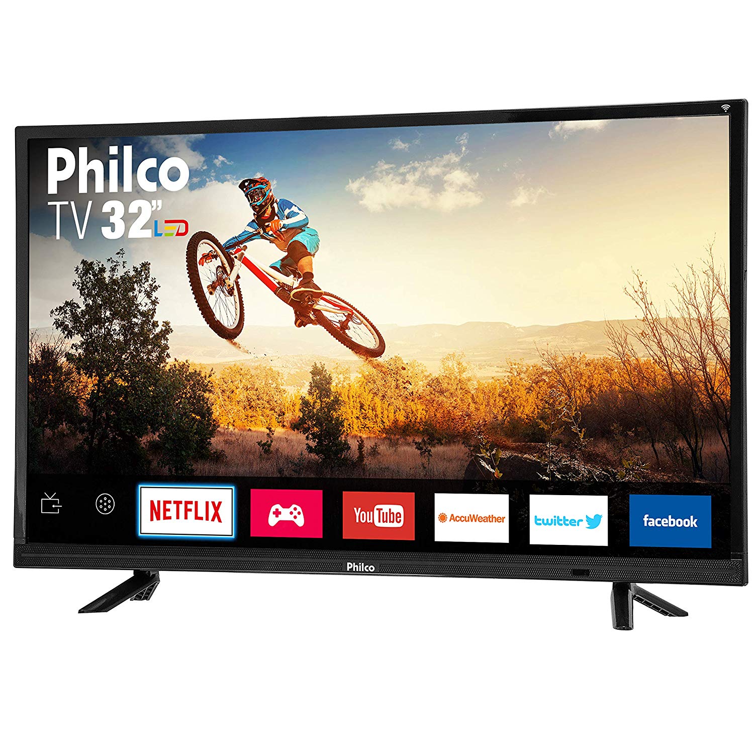 Smart TV LED 32" HD Philco PTV32E21DSWN 3 HDMI 2 USB Wi-Fi 60Hz