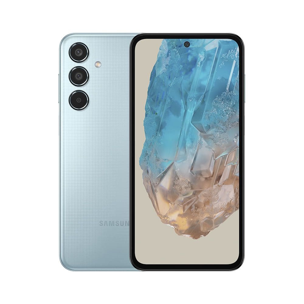 Celular Samsung Galaxy M35 5G Câmera Tripla até 50MP Selfie 50MP Tela Super AMOLED + 6.6 120Hz 256GB 8GB RAM - Azul C