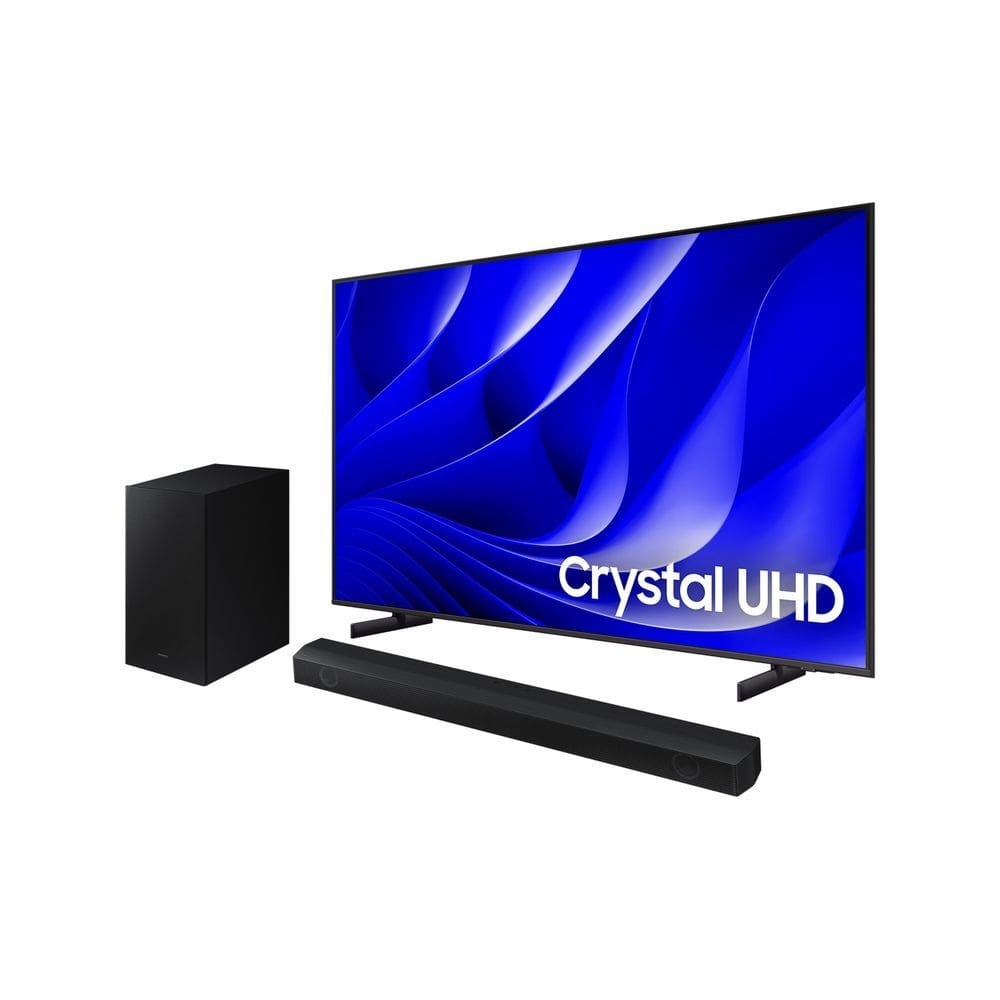 Smart Big TV 85" Crystal UHD 4K 85DU8000 2024 + Soundbar HW-B550/ZD