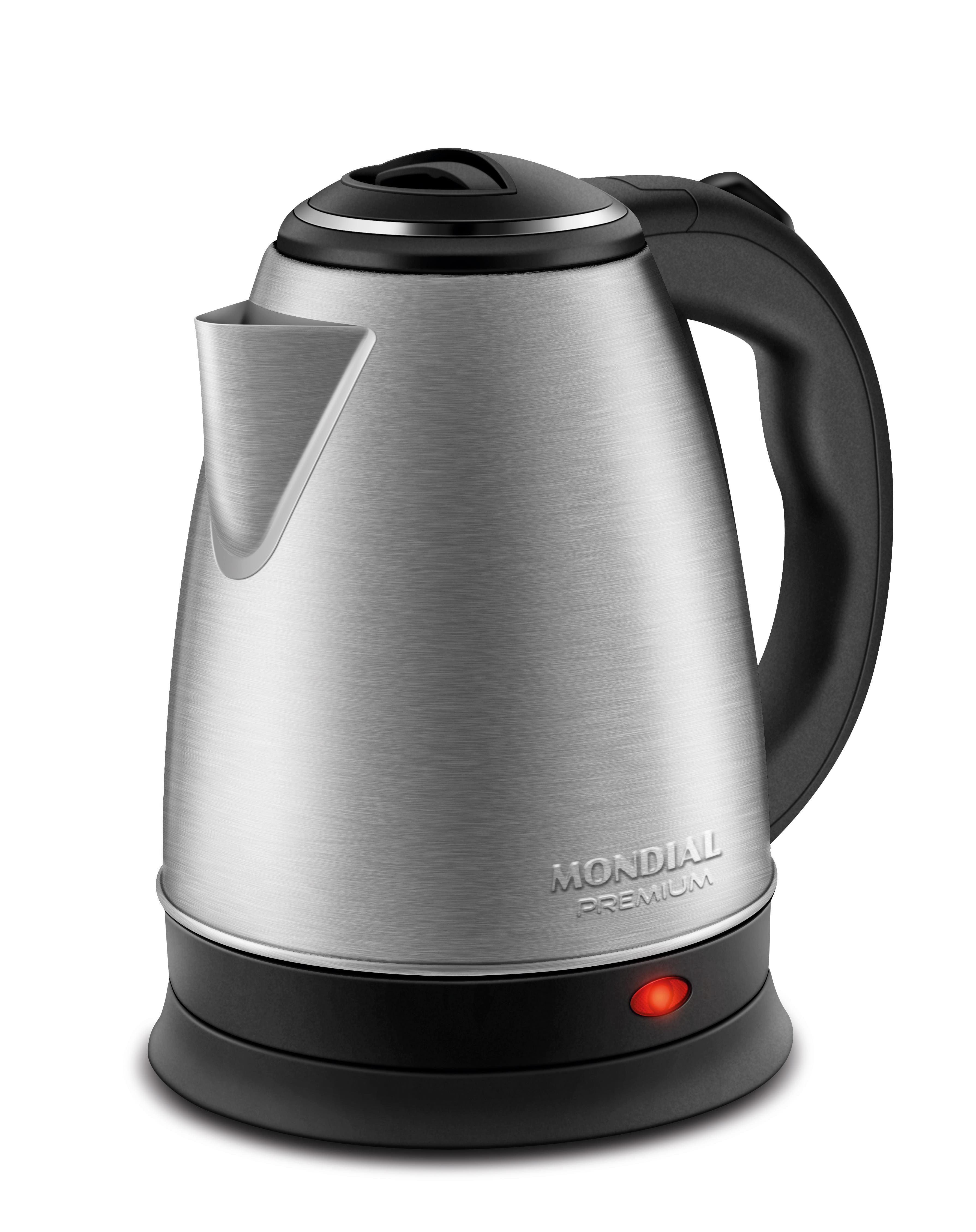 Chaleira Elétrica Mondial Pratic CE-06 com Capacidade de 2L - Inox