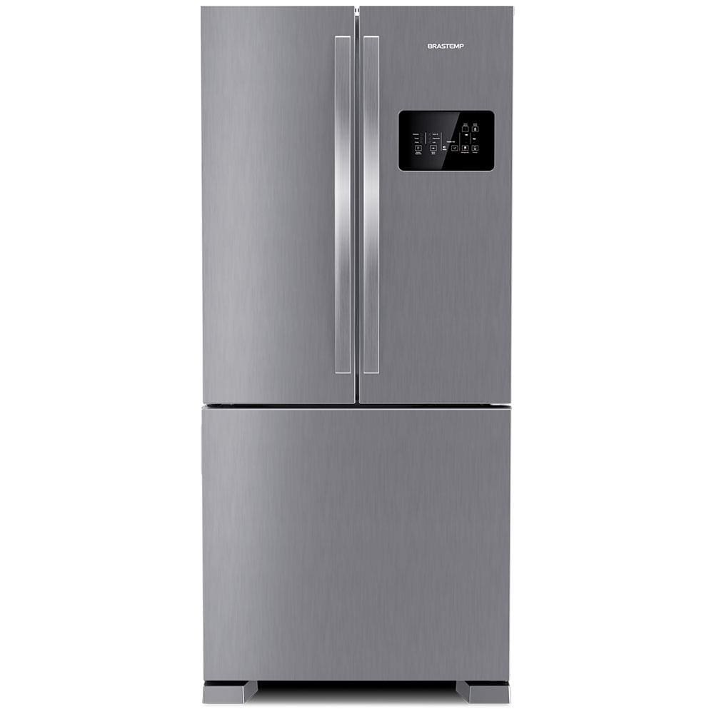 Geladeira Brastemp Frost Free Side Inverse 3 Portas 554 Litros Inox - BRO85AK