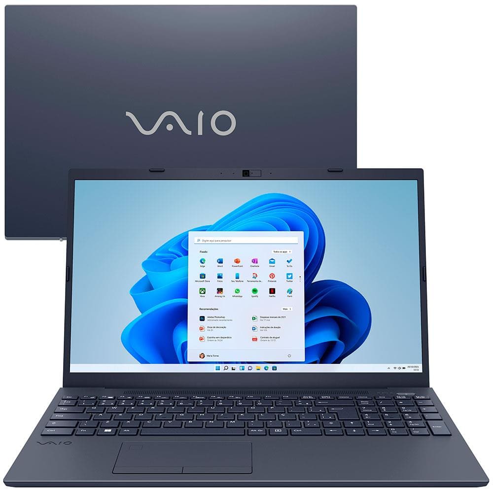 Notebook Vaio FE15 i3-1115G4 8GB SSD 256GB Intel UHD Graphics Tela 15.6" FHD W11 - VJFE55F11X-BO111H