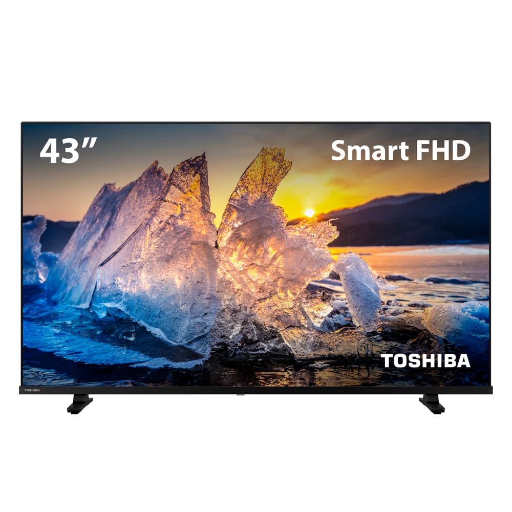 Smart TV LED 43" FHD Toshiba com Conversor Digital Integrado Wi-Fi HDMI USB - 43TB021M