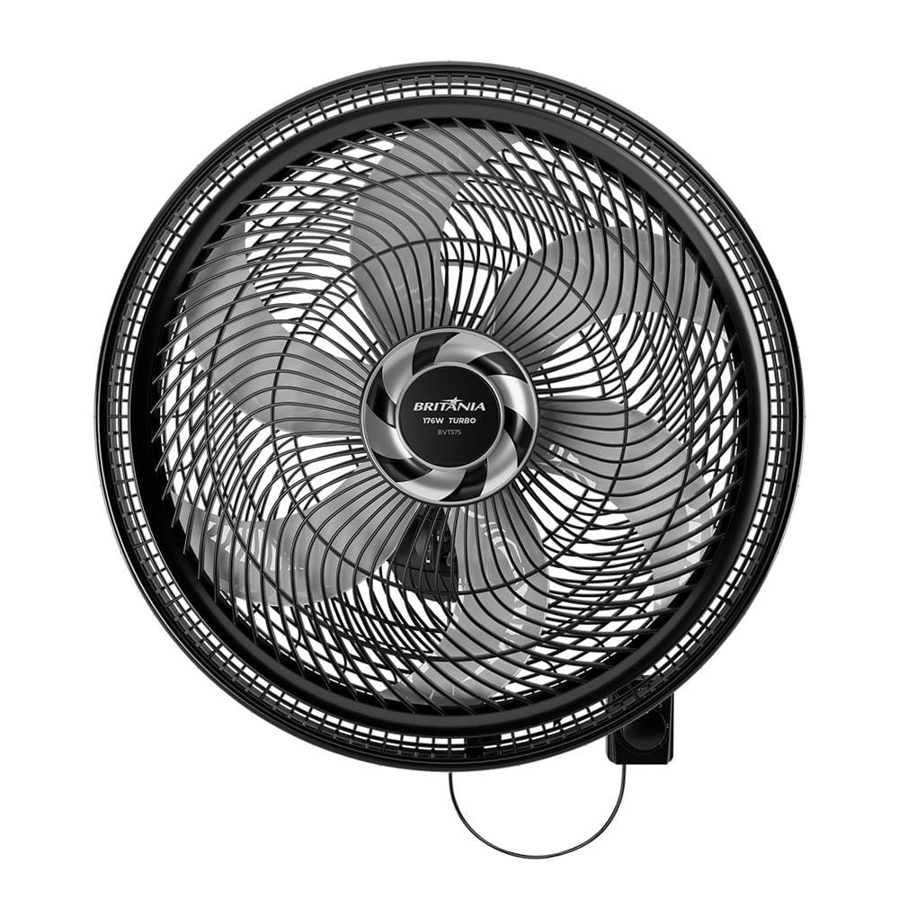 Ventilador de Parede Britânia BVT575 Maxx Force 47cm com 3 Velocidades 6 Pás e 176W