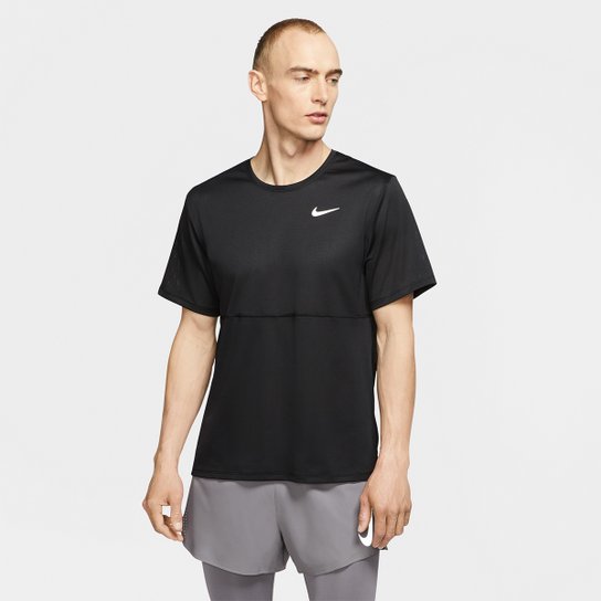 Camiseta Nike Dri-Fit Breathe Run Masculina - Preto