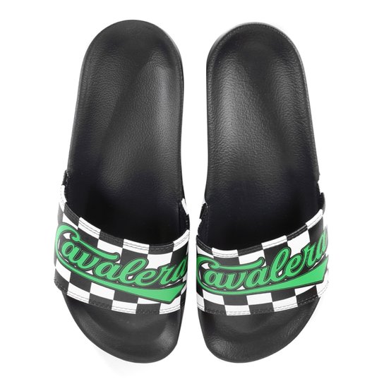 Chinelo Cavalera Slide Kang Masculino - Preto