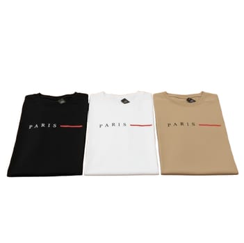 Kit 3 Camisetas Paris Masculinas Luxo Camisa Algodão Premium
