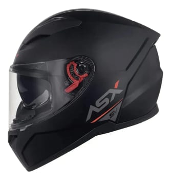 Capacete Moto Asx City Solid Sv Visor Solar Cor Preto Grafite Fosco Tamanho Do Capacete 58