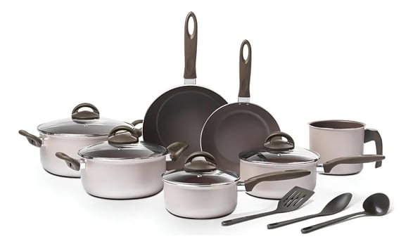 Jogo De Panelas Ceramic Life Nevada 10 Peças Brinox