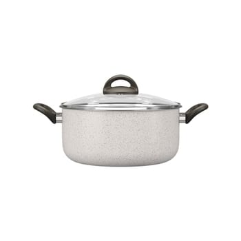 Brinox - Caçarola com Tampa 24Cm 4,5L Ceramic Life Suprema - Vanilla