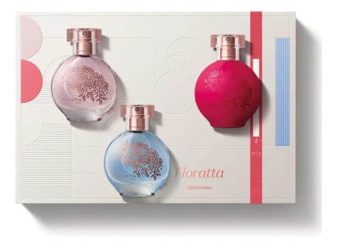 Kit Floratta Colônia 30 Ml - Presente (3 Itens)