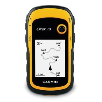 GPS Esportivo Garmin Etrex 10 Amarelo  A Prova Dágua e Poeira