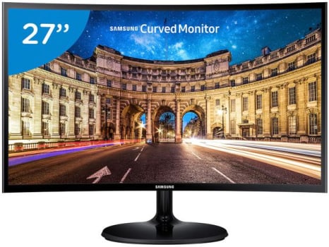 Monitor Samsung Curvo 27" Full HD - LC27F390FHLMZD