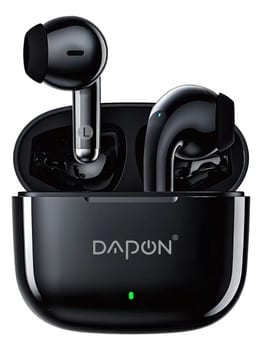 Fone De Ouvido Bluetooth TWS Dapon F25 Touch Sem Fio Com Microfone Cor Preto