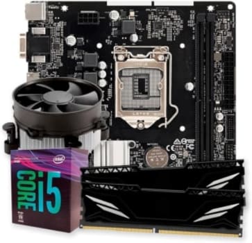 Kit Upgrade Gamer Intel Core I5-8500 + Cooler + Placa-Mãe + 16GB DDR4