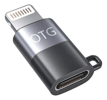 Adaptador Tipo C Para Iphone Lightning Fone Microfone Dados