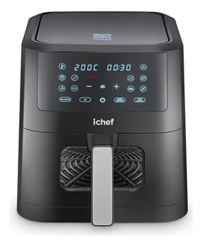 Fritadeira Elétrica Airfryer Ichef Smart Vision 6l Cor Preta